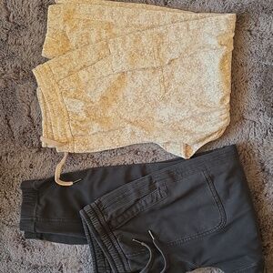 Athleta Fallon Jogger 2-pack bundle of goodness Black Cream size S